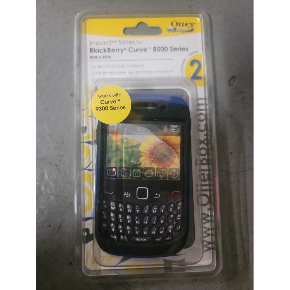 NEW Otterbox BlackBerry 8520 8530 8500 Commuter Case CURVE Black Hard Cover